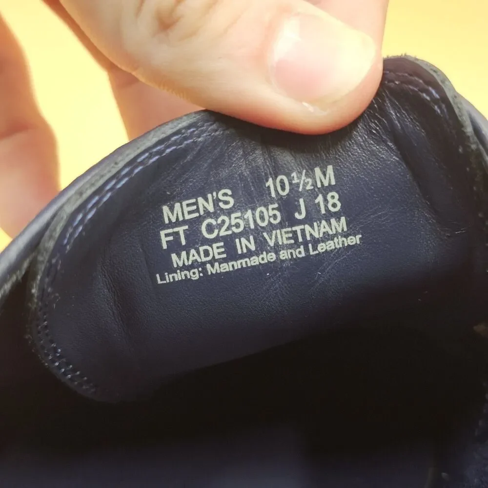Cole Haan C25105 Tyler Grand Plain Toe Oxford Derby Leather Shoes Size 10.5 Navy
